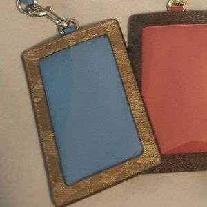 COACH Id Lanyard - Signature Canvas BLUE ONLY